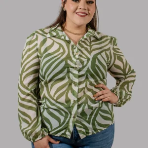 Blusa camisera Estampada