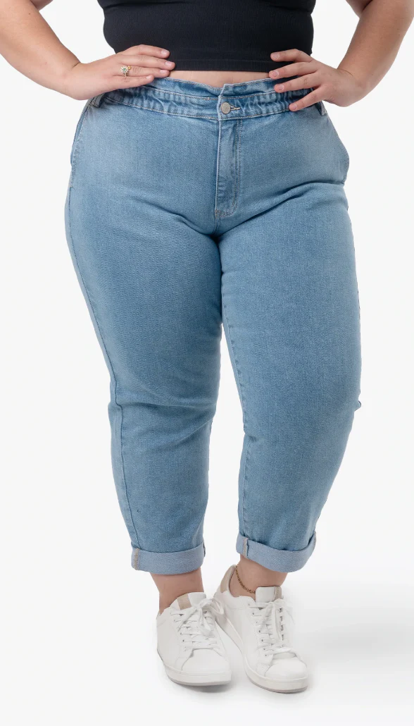 Jeans Baggy Tiro Alto