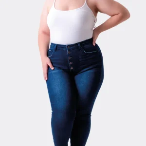 Jeans skinny deslavado