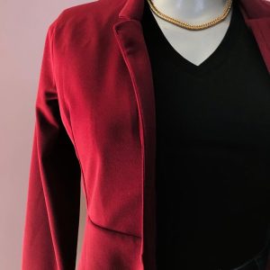 Blazer manga larga