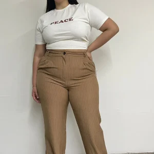 Pantalon vestir recto CON RAYAS