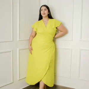 Vestido Midi  Con Olan