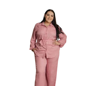 Set de blusa manga larga  y pantalón Con Piedras