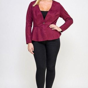 Saco Tipo pana Con Boton