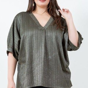 BLUSA  CUELLO V MANGA 3 / 4