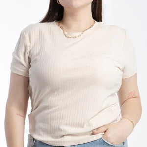 Blusa Cuello Redondo Acanalada