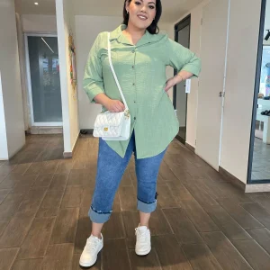 Blusa Camisera Manga Corta