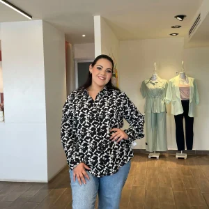 Blusa Camisera Estampada