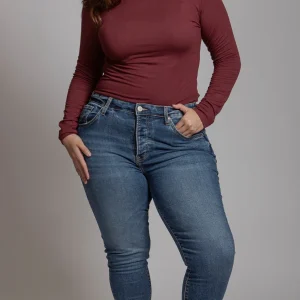 Jeans Skinny Mezclilla Media