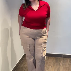 Blusa Tejida Con Cuello