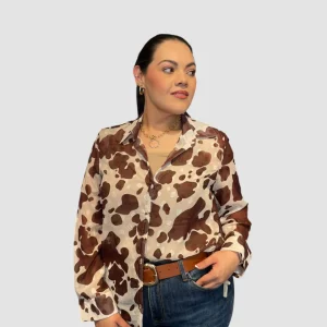 Blusa Animal Print Vaca