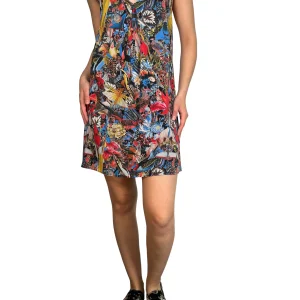 Vestido Seda Multicolor