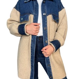 Chaqueta Lana y Denim