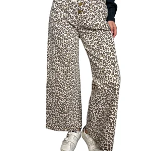 Jeans Palazzo Leopardo