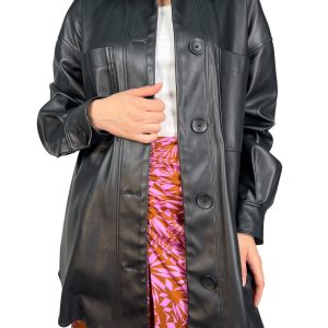 Sobrecamisa Ecocuero Oversize