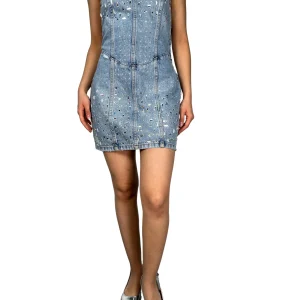 Vestido Denim Aplicaciones