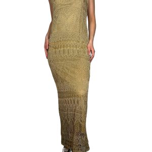 Vestido Fibras Metalizadas