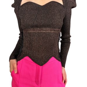 Sweater Lurex Detalle Encajes