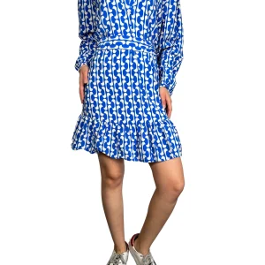 Vestido Azul Estampado