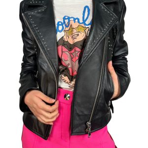 Chaqueta Fire Black Cuero