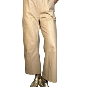 Pantalón Cuero Gray Beige