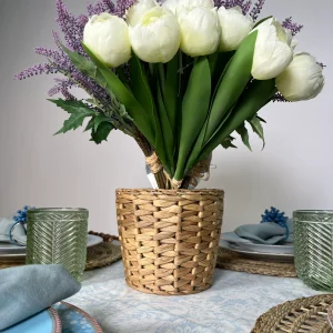 Set 3 Floreros de mimbre