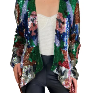 Chaqueta Seda Lentejuelas