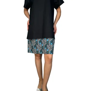 Vestido Borde Estampado