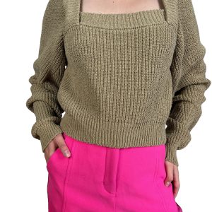 Sweater Cuello Cuadrado