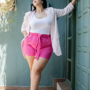 Biker short moda con lazo